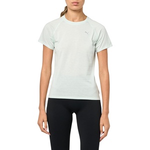 PUMA Womens Run Favorites Velocity Crew Neck Short Sleeve Athletic Running Casual Tops – Green(Peaceful Blue)