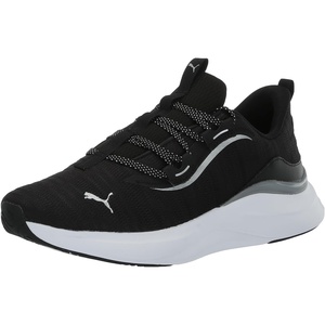 PUMA Womens Softride Harmony Lace Up Sneakers Shoes Casual – Black(Black/White)