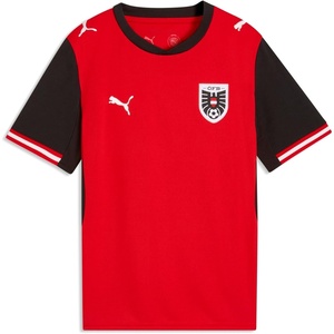 Puma Junior Austria National Team Home Jersey Replica(Puma Red-puma Black)