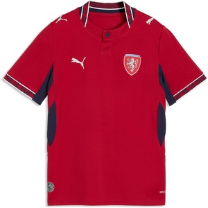 Puma Junior Czech Republic FA Home Jersey Replica(Dark Cherry-puma Navy)