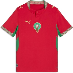 Puma Junior Morocco FA Home Jersey Replica(Fast Red-victory Gold)