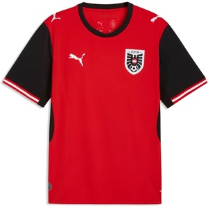 Puma Men’s Austria National Team Home Jersey Replica(Puma Red-puma Black)