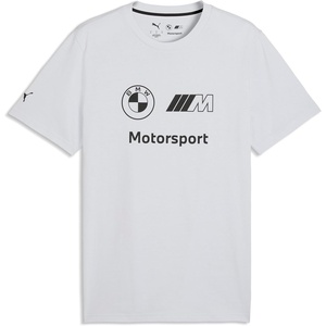 Puma Men’s BMW M Motorsport Essentials Logo T-Shirt(Silver Mist)