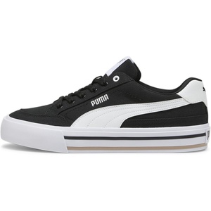 Puma Mens Court Classic Vulc Slip on Shoes(Black/White)