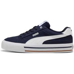 Puma Mens Court Classic Vulc Slip on Shoes(New Navy-white)
