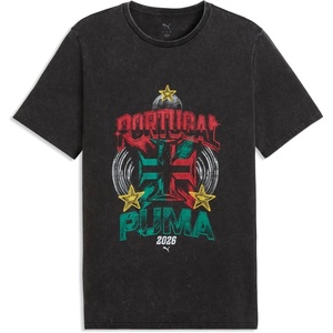 Puma Mens Fanpack 90s T-Shirt(Puma Black-for All Time Red)