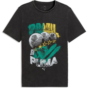 Puma Mens Fanpack 90s T-Shirt(Puma Black-pelé Yellow)
