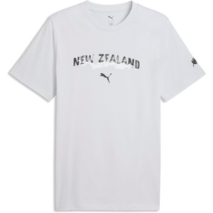 Puma Men’s New Zealand T-Shirt(Silver Mist-puma Black)