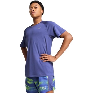 Puma Mens Run Favorite T-Shirt(Blue)