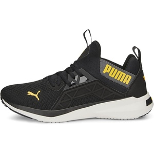Puma Mens Softride Enzo EvoSneaker(Black Sun Stream Orange)