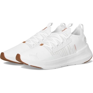 Puma Mens Softride Symmetry Fuzion Running Shoes(White/Vapor Gray/Gum)