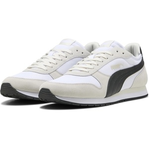 Puma Mens St Miler Sneaker(White Black Vapor Gray)