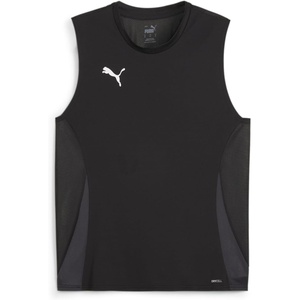 Puma Men’s Teamgoal Sleeveless Jersey(Puma Black-puma White-flat Dark Grey)