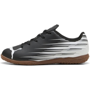 Puma Unisex-Child Attacanto Indoor Training Soccer Shoe(Black-white Ah25)
