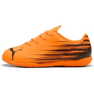 Puma Unisex-Child Attacanto Indoor Training Soccer Shoe(Heat Fire-black Ah25)