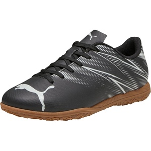 Puma Unisex-Child Attacanto Indoor Training Soccer Shoe(Puma Black-silver Mist)