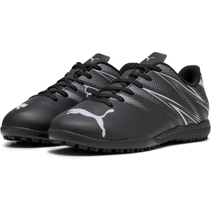 Puma Unisex-Child Attacanto Turf Training Soccer Cleats(Black/Silver)