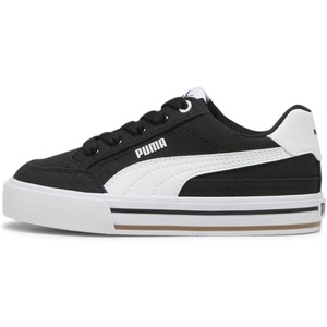 Puma Unisex-Child Court Classic Vulc Shoes(Black/White)