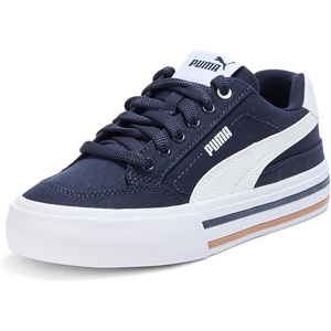 Puma Unisex-Child Court Classic Vulc Shoes(New Navy-white Ah25)