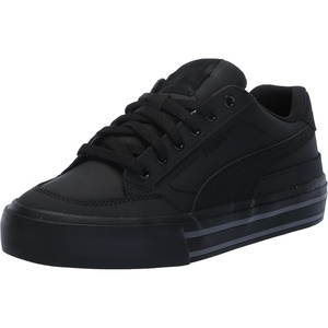 Puma Unisex-Child Court Classic Vulc Shoes(Puma Black-puma Black-cool Dark Gray)