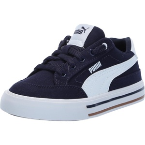 Puma Unisex-Child Court Classic Vulc Shoes(Puma Navy-puma White)