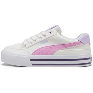 Puma Unisex-Child Court Classic Vulc Shoes(Puma White-mauve Glow)