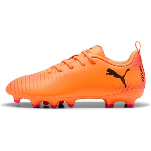 Puma Unisex-Child Future Play Firm, Artificial Ground Soccer Cleats(Heat Fire-black-ravish Ah25)