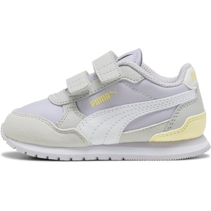 Puma Unisex-Child St Runner Hook and Loop(Lilac Crush-white-glacial Gray-gold Moon Ah25)