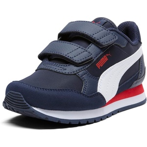 Puma Unisex-Child St Runner Hook and Loop(Navy-white Nylon Ss25)