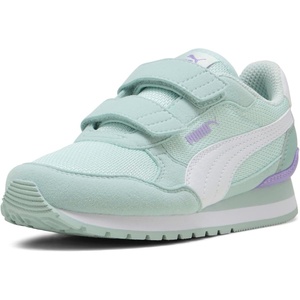 Puma Unisex-Child St Runner Hook and Loop(Peaceful Blue-puma White-modern Mint-lavender Alert)