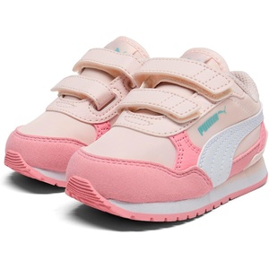 Puma Unisex-Child St Runner Hook and Loop(Peony-puma White)