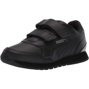 Puma Unisex-Child St Runner Hook and Loop(Puma Black-dark Shadow)