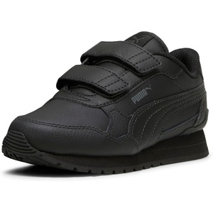 Puma Unisex-Child St Runner Hook and Loop(Puma Black-shadow Gray)