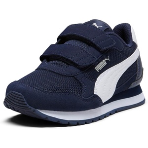 Puma Unisex-Child St Runner Hook and Loop(Puma Navy-puma White)