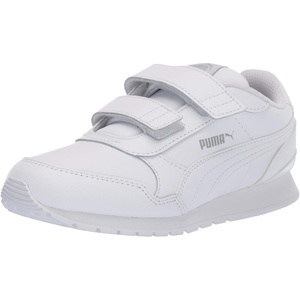 Puma Unisex-Child St Runner Hook and Loop(Puma White-gray Violet)