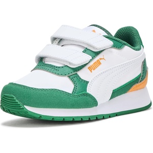 Puma Unisex-Child St Runner Hook and Loop(Vine-puma White)