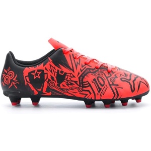 Puma Unisex-Child Tacto Christian Pulisic Firm, Artificial Ground Soccer Cleats(Red)