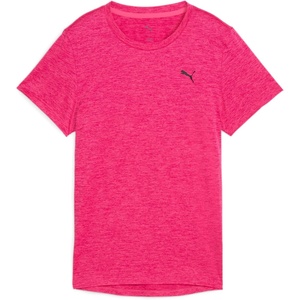 Puma Womens Train All Day Essential Logo T-Shirt(Glowing Pink Heather Ss25)