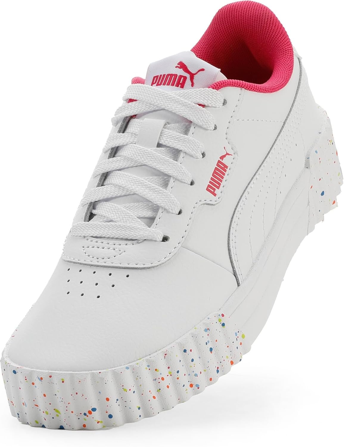 image:imagePUMA Carina Shoes Sneaker WhitePink AH25 6 US Unisex Big Kid