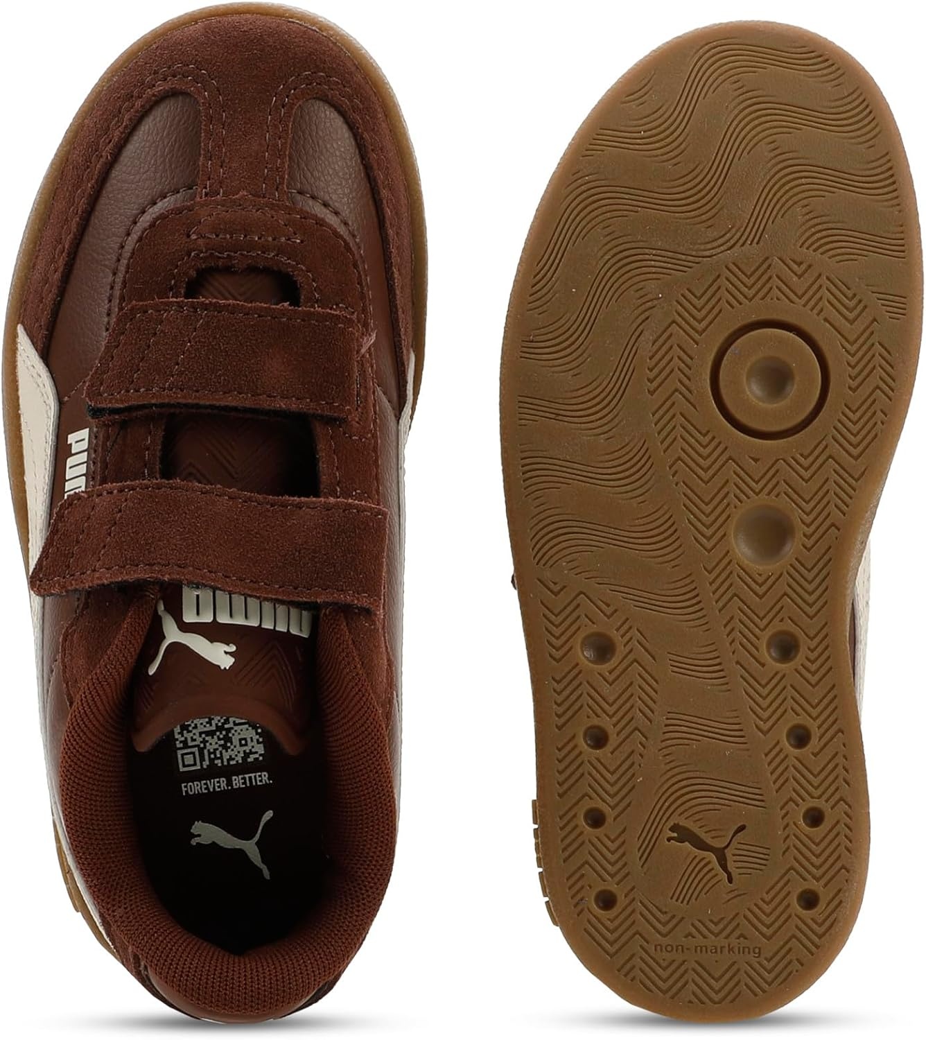 image:imagePUMA Kids Boys Club Ii Era Lace Up Sneakers Shoes CasualChocotartalpine Snow