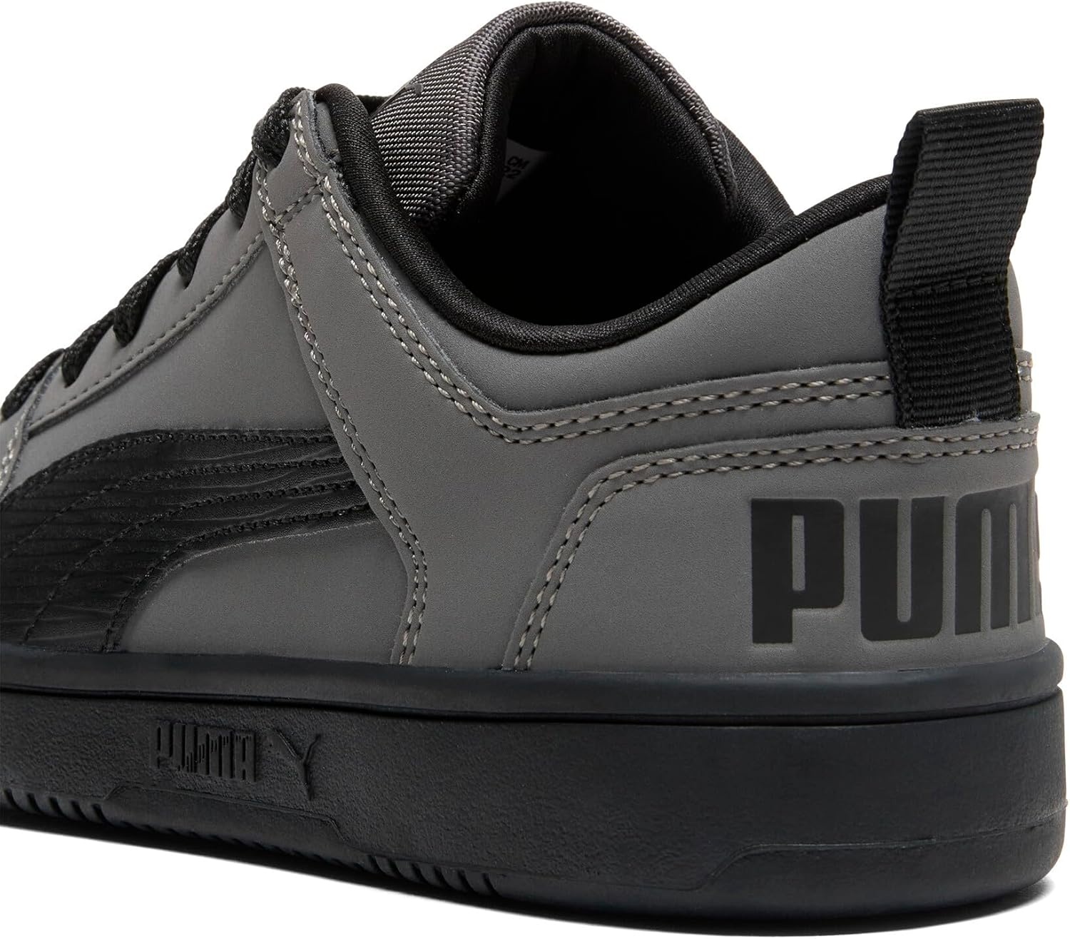image:imagePUMA Kids Boys Rebound Layup Lo Nubuck Lace Up Sneakers Shoes Casual GreyCool Dark Grayblackblack Ah25