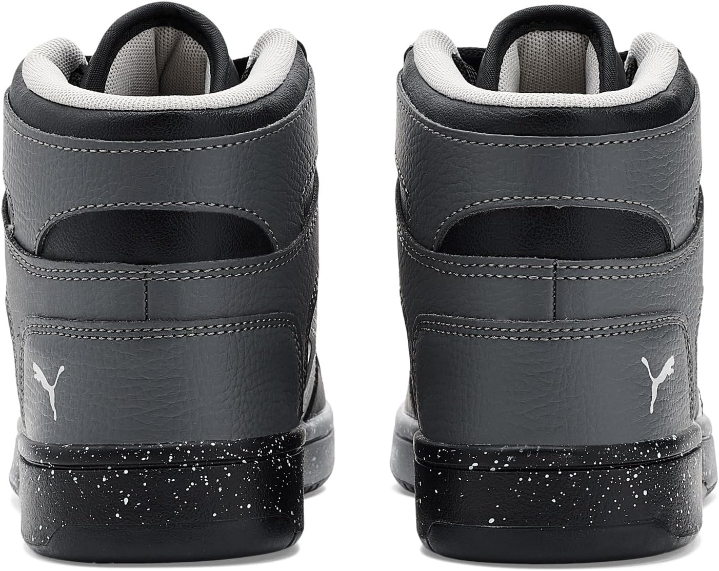 image:imagePUMA Kids Boys Rebound Layup Lo Nubuck Lace Up Sneakers Shoes Casual GreyCool Dark Graycool Light Graypuma Blackpuma White