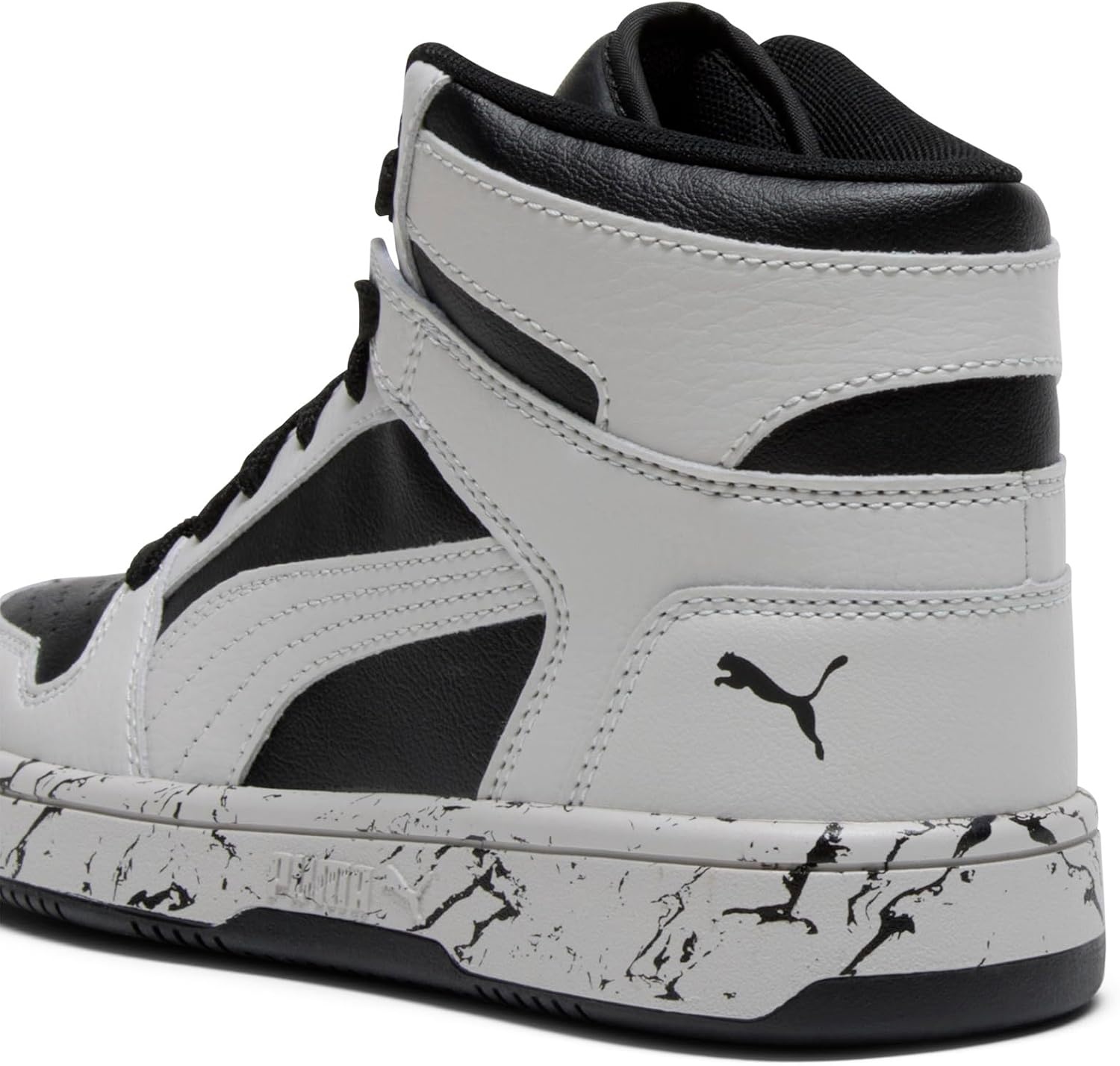 image:imagePUMA Kids Boys Rebound Layup Lo Nubuck Lace Up Sneakers Shoes Casual GreyCool Light Graycool Light Graypuma Black