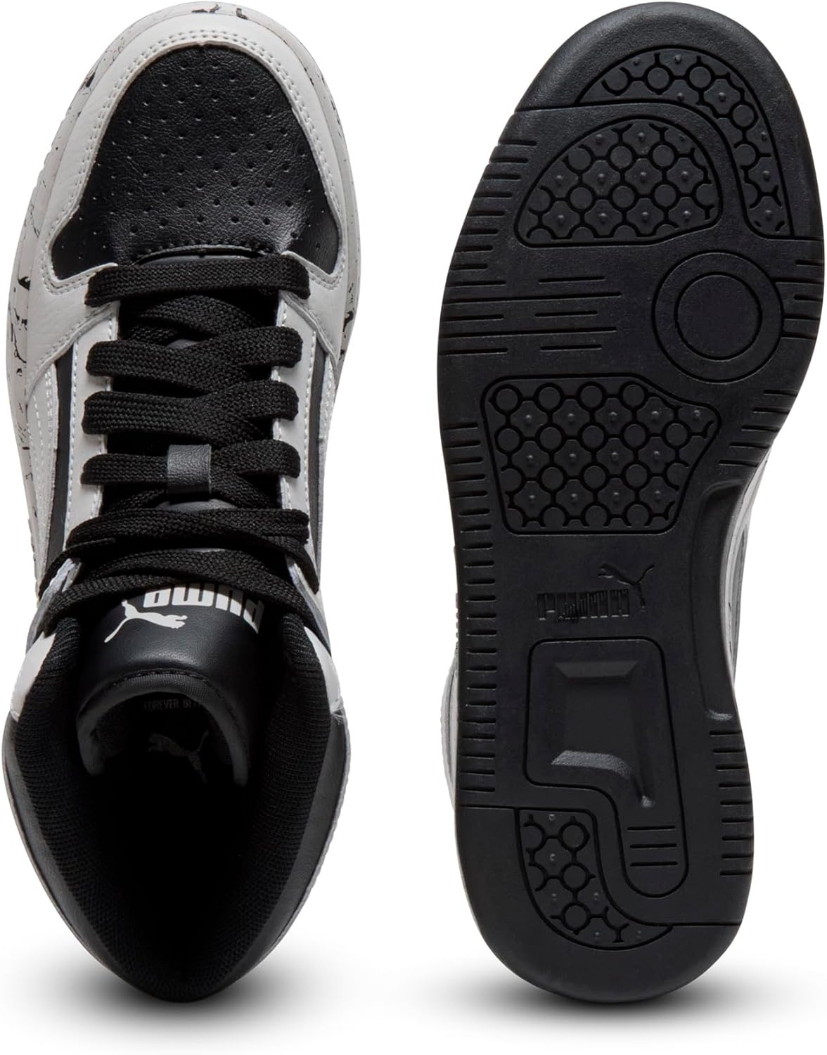 image:imagePUMA Kids Boys Rebound Layup Lo Nubuck Lace Up Sneakers Shoes Casual GreyCool Light Graycool Light Graypuma Black
