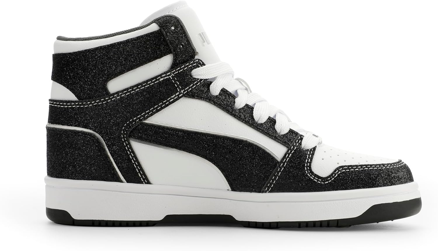 image:imagePUMA Kids Boys Rebound Layup Lo Nubuck Lace Up Sneakers Shoes Casual GreyPuma Whitepuma Blackpuma Silvercool Dark Gray