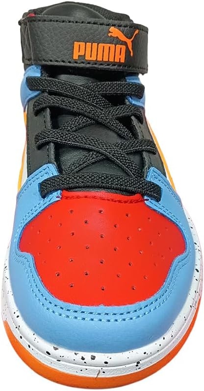 image:imagePUMA Kids Boys Rebound Layup Sl Light Speckle Slip On Sneakers Shoes Casual Blue Orange WhiteWhiterickie Orangeteam Light Blueblack Ss25