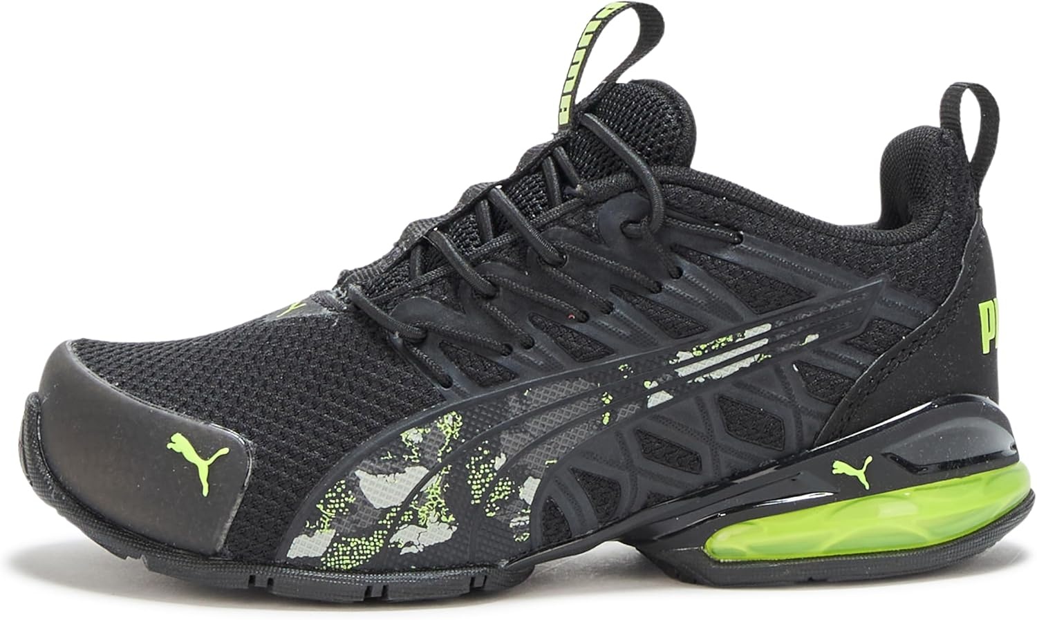 image:imagePUMA Kids Boys Voltaic Evo Vertical Fade Running Sneakers Shoes Black WhiteBlacklime Squeeze Ss25