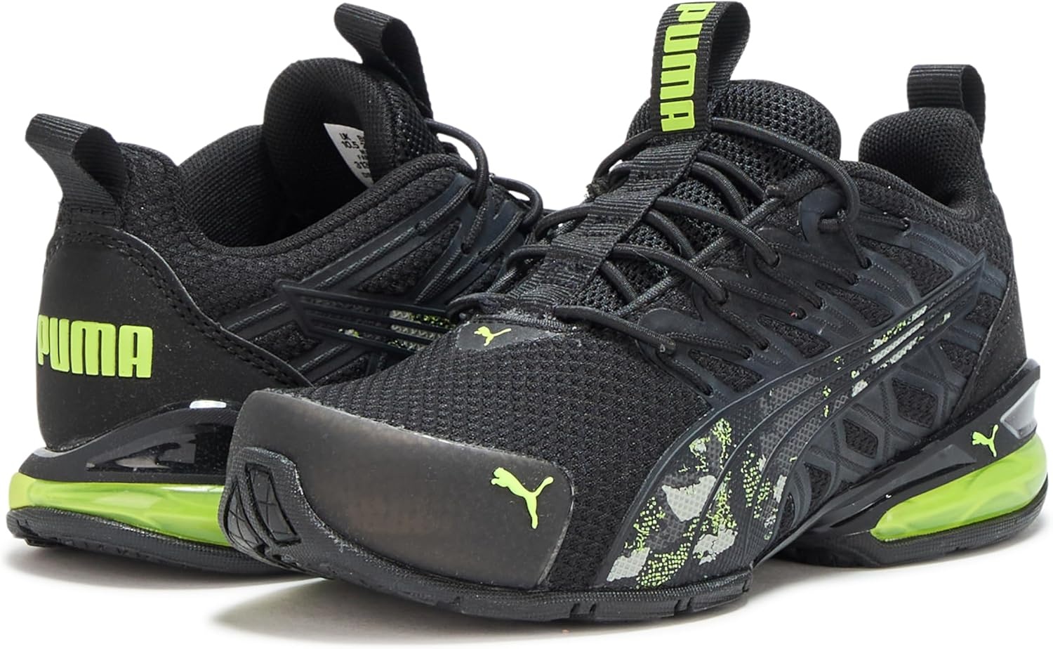 image:imagePUMA Kids Boys Voltaic Evo Vertical Fade Running Sneakers Shoes Black WhiteBlacklime Squeeze Ss25