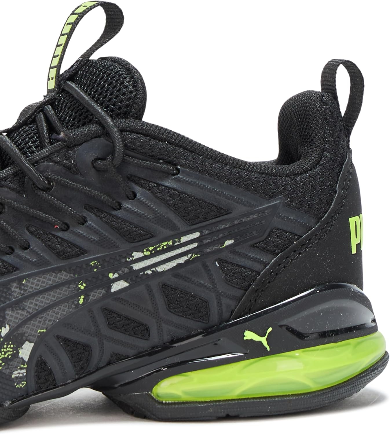 image:imagePUMA Kids Boys Voltaic Evo Vertical Fade Running Sneakers Shoes Black WhiteBlacklime Squeeze Ss25
