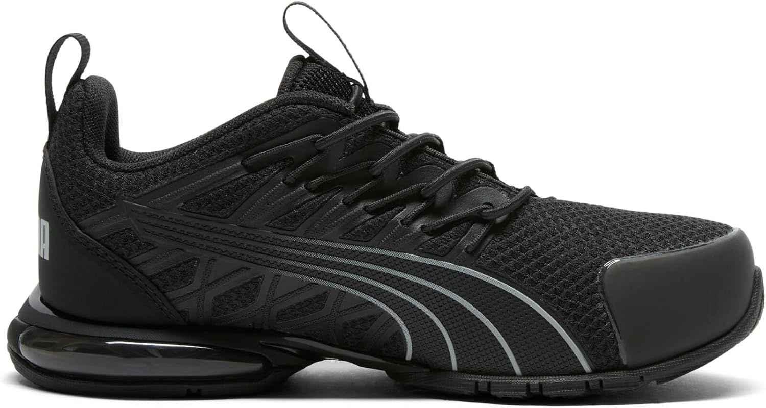 image:imagePUMA Kids Boys Voltaic Evo Vertical Fade Running Sneakers Shoes Black WhiteBlackstorm Gray Ss25